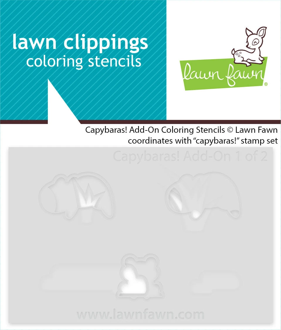Capybaras! Add-on Coloring Stencils 1 Capybaras! Add-on Coloring Stencils