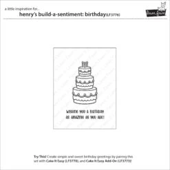 Henry's Build-a-sentiment: Birthday 13 Henry's Build-a-sentiment: Birthday -Craftora Sale Store LF3776 HenrysBuildASentimentBirthday3