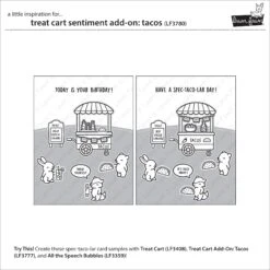Treat Cart Sentiment Add-on: Tacos -Craftora Sale Store LF3780 TreatCartSentimentAddOnTacos2