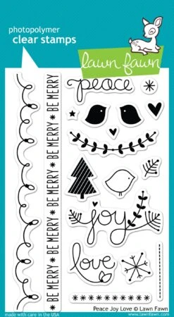 Peace Joy Love - Lawn Fawn