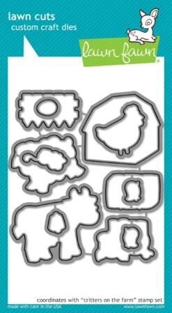 Critters On The Farm Lawn Cuts