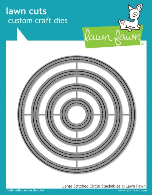 Large Stitched Circle Stackables