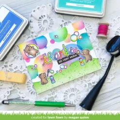 Bubbles Stencil -Craftora Sale Store LFScriptyBubbleSentiments BubblesStencil MeganQuinn2