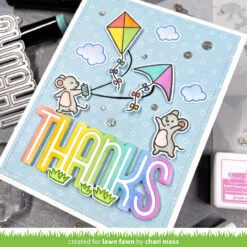 Whoosh, Kites! Coloring Stencils -Craftora Sale Store LawnFawn SSSJuly WhooshKites Thanks ColoringStencils ChariMoss 4