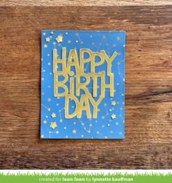 Giant Happy Birthday -Craftora Sale Store LetItShineStarrySkies GiantHappyBirthday LynnetteKauffman
