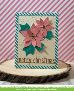 Stitched Poinsettia -Craftora Sale Store LetItShine StitchedPoinsettia LynnetteKauffman