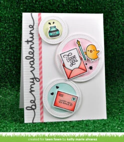 Love Letters -Craftora Sale Store LoveLetters BeMyValentineBorder StitchedCircleFrames KellyAlvarez