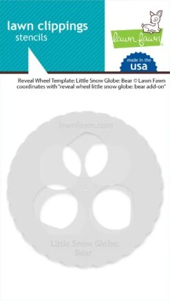 Reveal Wheel Templates: Little Snow Globe: Bear