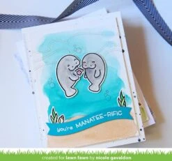 Manatee-rific -Craftora Sale Store Manatee rific StitchedWaveBorders NicoleGavaldon780