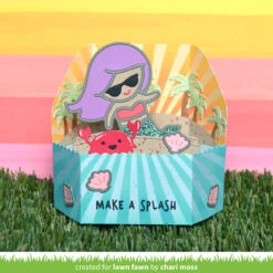 Mermazing Mermaid -Craftora Sale Store MermazingMermaid SunrayBackgroundStencil ChariMoss1