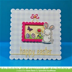 Some Bunny 34 Some Bunny -Craftora Sale Store MiniPictureFrames SomeBunny OutsideInStitchedScallopedSquare GottaHaveGingham LynnetteKauffman 1e6133f8 408c 4c74 ad4a 6f6c80e2e805