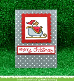 Stitched Scalloped Square Frames -Craftora Sale Store OhWhatFun ChristmasDreams OutsideInStitchedScallopedSquare DebbieMeyering