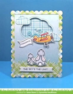 Outside In Stitched Cloud Stackables -Craftora Sale Store OutsideInStitchedClouds UponAStar PlaneAndSimple StitchedScallopedRectangleFrames LynnetteKauffman 1