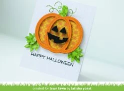 Outside In Stitched Pumpkin -Craftora Sale Store OutsideInStitchedPumpkin StitchedPumpkinFrame SpookyVillage LatishaYoast