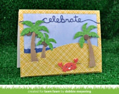 Celebrate Border -Craftora Sale Store PalmTrees StitchedHillsideBackdrop KnitPicky CelebrateBorder DebbieMeyering