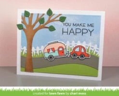 Road Border -Craftora Sale Store PicketFenceBorder RoadBorder LeafyTreeBackdrop HappyTrails ChariMoss1 1