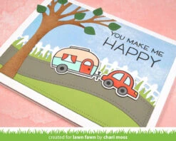 Happy Trails -Craftora Sale Store PicketFenceBorder RoadBorder LeafyTreeBackdrop HappyTrails ChariMoss2