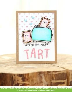 Let's Toast -Craftora Sale Store PolkaDotHeartBackdrop Let sToast ElenaRoussakis2