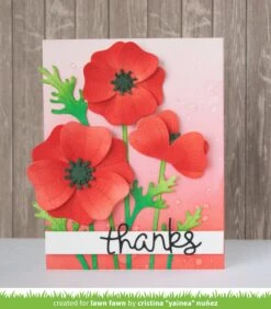 Pretty Poppies - Lawn Fawn -Craftora Sale Store PrettyPoppies CristinaNunez01 1