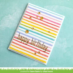 Happy Birthday Line Border -Craftora Sale Store ReallyRainbow HappyBirthdayLineBorder ChariMoss1