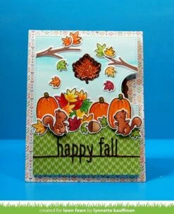 Happy Fall Line Border -Craftora Sale Store RevealWheelFallLeafAdd On PickOfThePatch LynnetteKauffman