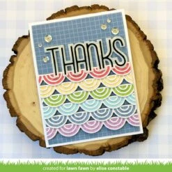 Scalloped Arches Border -Craftora Sale Store ScallopedArchesBorder GiantOutlinedThanks PintSizedPatternsSumertime EliseConstable1