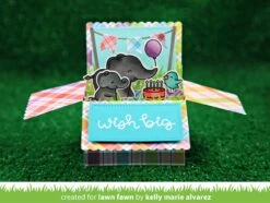 Elphie Selfie -Craftora Sale Store ScallopedBoxCardPopUp ElphieSelphie KellyAlvarez