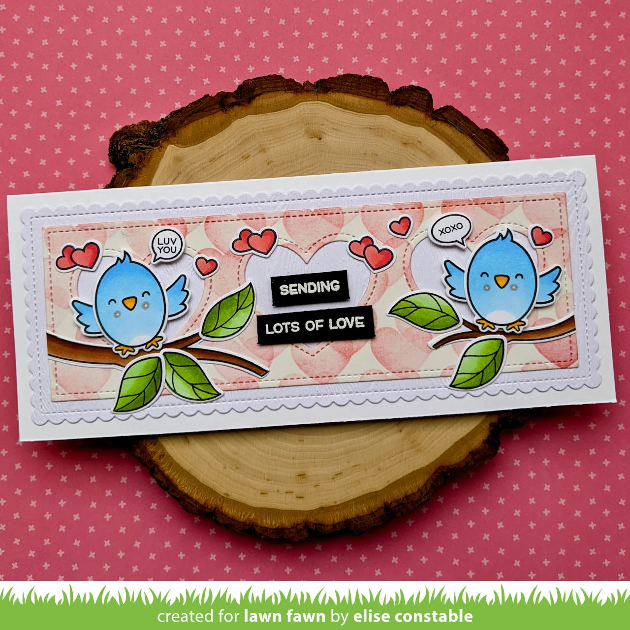 Scalloped Slimline With Hearts: Landscape 7 Scalloped Slimline With Hearts: Landscape - Image 7