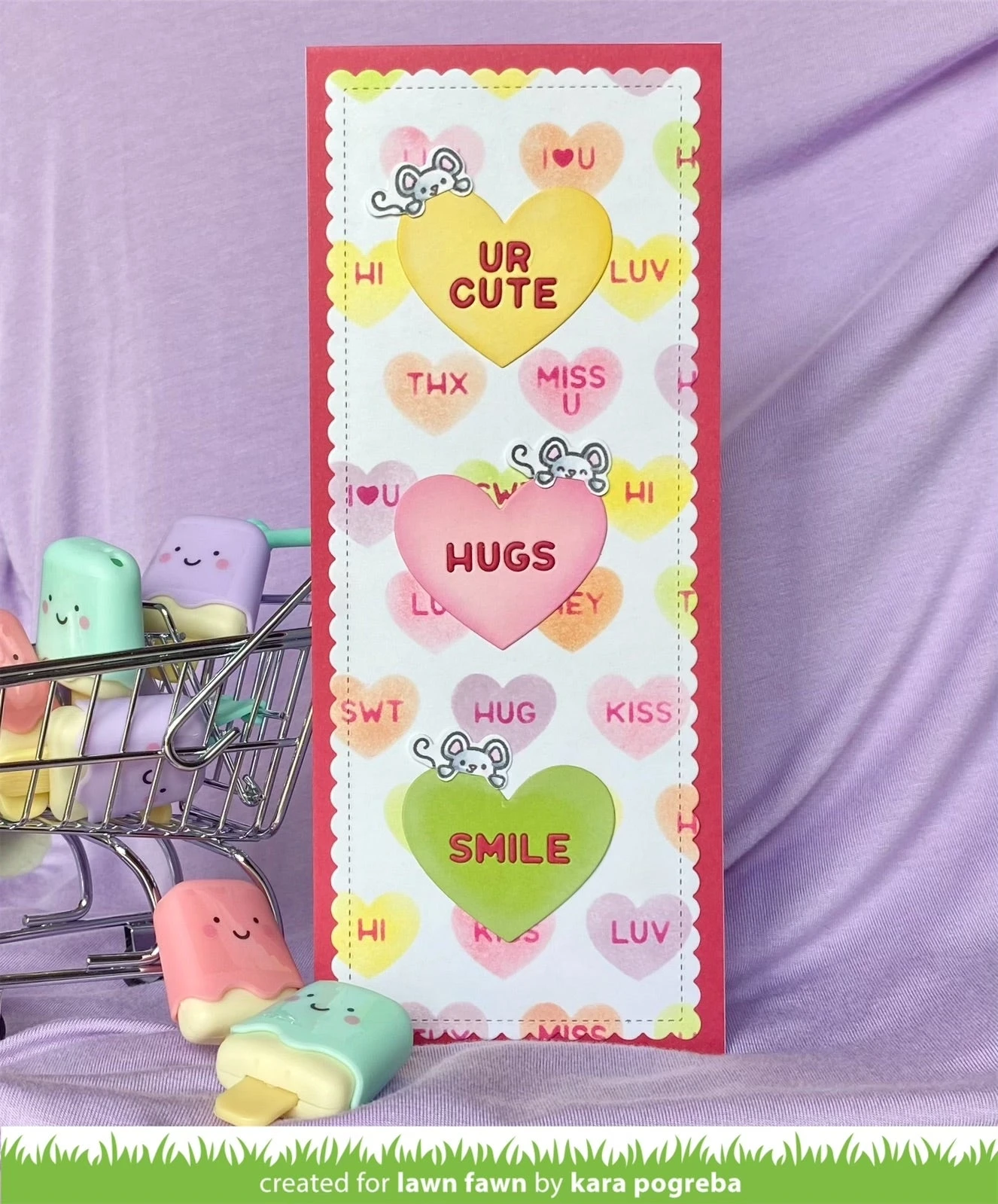 Scalloped Slimline With Hearts: Portrait 8 Scalloped Slimline With Hearts: Portrait - Image 8