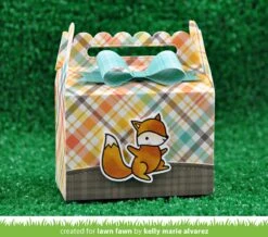 Scalloped Treat Box -Craftora Sale Store ScallopedTreatBox PutaBowonIt PerfectlyPlaidFall JumpforJoy KellyAlvarez