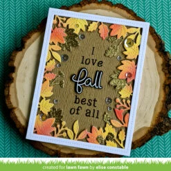 Scripty Autumn Sentiments -Craftora Sale Store ScriptyAutumnSetniments FallLeavesBackdrop EliseConstable1