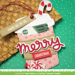 Scripty Merry Outline Add-on -Craftora Sale Store ScriptyMerryOutline CoffeeCupGiftCardHolder CandyCaneLane Yainea02