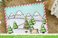 Snowy Sky Stencil -Craftora Sale Store SnowySkyStencil ElenaRoussakis2