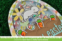 Stitched Garden Border -Craftora Sale Store SomeBunny StitchedGardenBorder HappyEasterLineBorder KellyAlvarez shaker