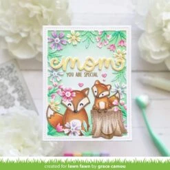 Spring Flowers Backdrop -Craftora Sale Store SpringFlowersBackdrop GraceCamou 1