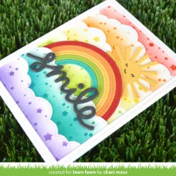 Stitched Rainbow -Craftora Sale Store StarrySkyStencil StitchedRainbow ChariMoss2