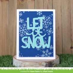 Giant Let It Snow -Craftora Sale Store StencilPaste Silver ChariMoss1