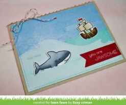 Ocean Wave Accents -Craftora Sale Store StitchedCloudBackdrop OceanWaveAccents Duhnuh LizzyCriman2