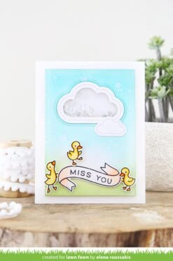 Stitched Cloud Frames -Craftora Sale Store StitchedCloudFrames OutsideInStitchedCloudStackables RubADubDub ElenaRoussakis1