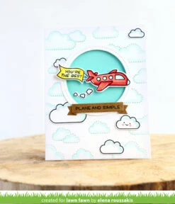 Plane And Simple -Craftora Sale Store StitchedCloudsBackdrops PlaneAndSimple ElenaRoussakis1