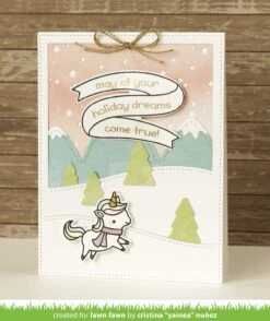 Stitched Hillside Backdrop: Portrait -Craftora Sale Store StitchedHillsideBackdrop WinterUnicorn Bannertastic CristinaNunez1