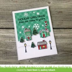 Stitched Hillside Backdrop: Portrait -Craftora Sale Store StitchedHillsideBackdrop WinterVillage AudreyTokach