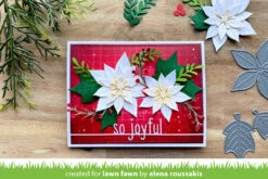 Stitched Poinsettia -Craftora Sale Store StitchedPoinsettia ElenaRoussakis1