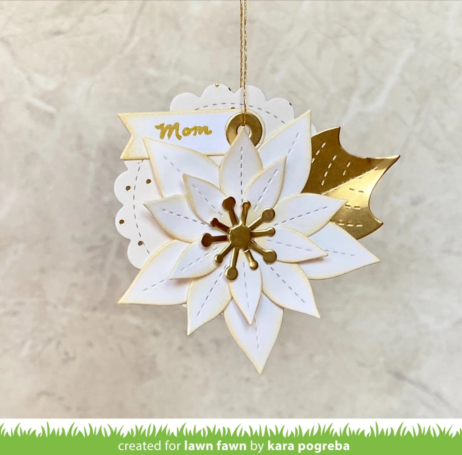 Stitched Poinsettia - Image 7