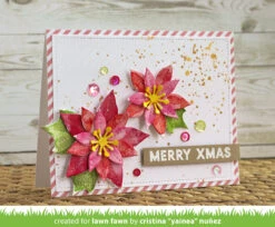 Stitched Poinsettia -Craftora Sale Store StitchedPoinsettia Yainea01
