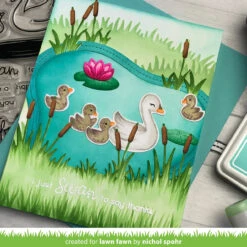 Cattails Border -Craftora Sale Store StitchedPondFrame CattailsBorder SwanSoiree NicholSpohr2