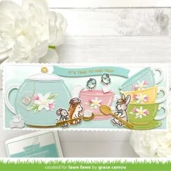 Stitched Teapot -Craftora Sale Store StitchedTeapotDies GraceCamou1