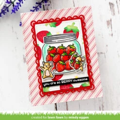 Strawberry Fields Background Stencils -Craftora Sale Store StrawberryFields LaceyRectangleStackable MindyEggen2