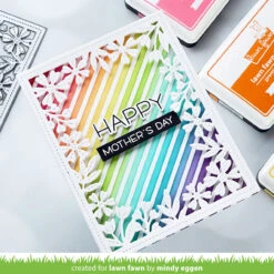 Spring Flowers Backdrop -Craftora Sale Store StripesStencil MindyEggen 2