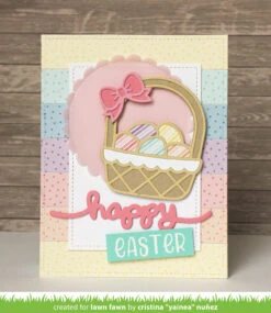 Eggcellent Easter Basket 16 Eggcellent Easter Basket -Craftora Sale Store StripesnSprinkles EggcellentEasterBasketDies PastelVellum Yainea01